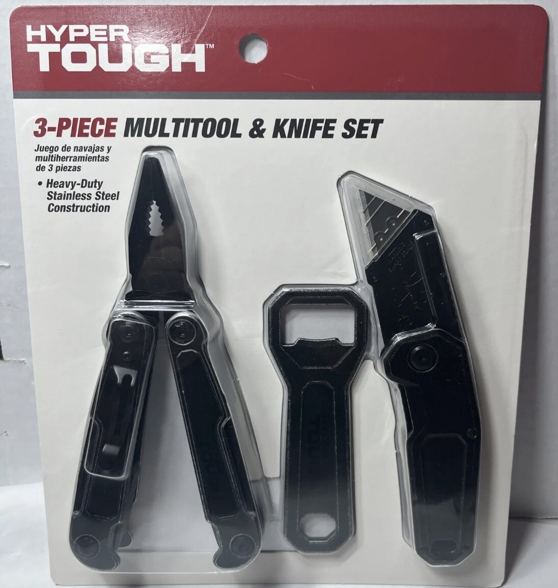 Hyper Tough 3 Piece Multi tool And Knife Set