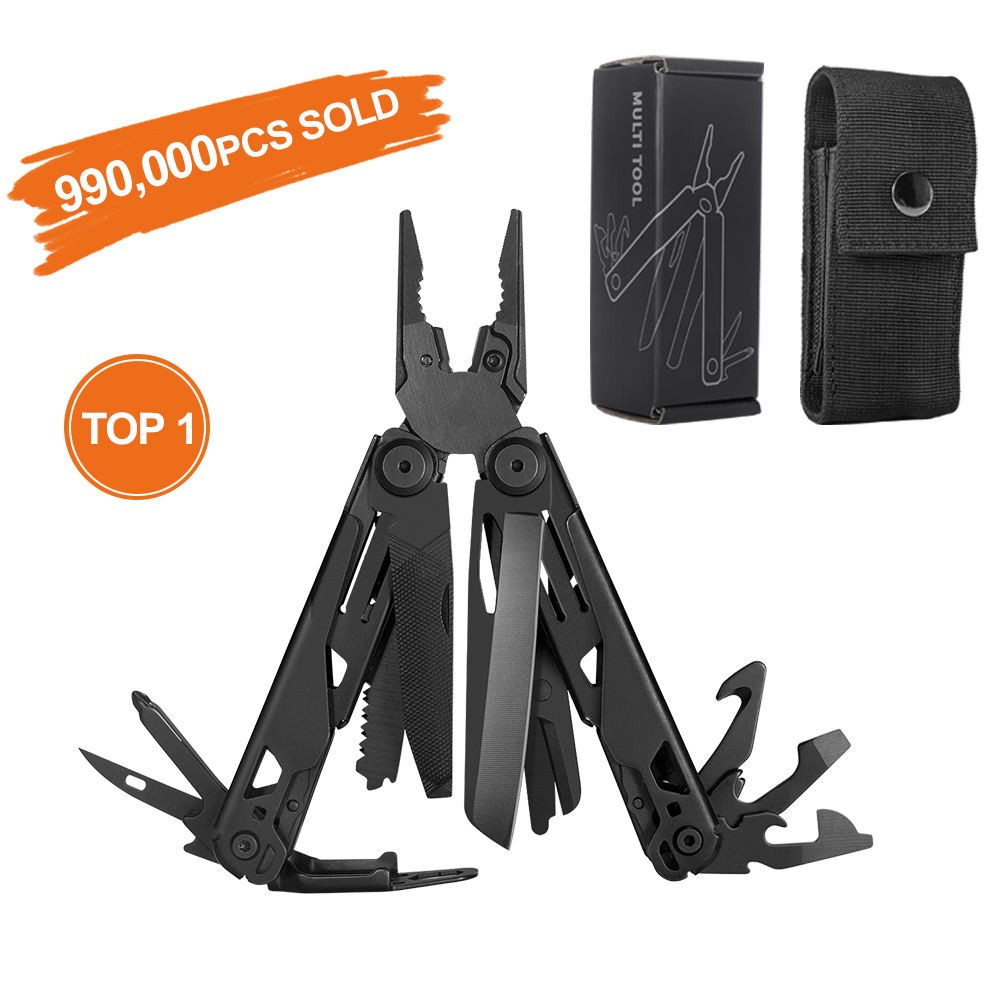 19-in-1 Plier Style Multitools – Portable Stainless Steel Tool with Hexagon Wren