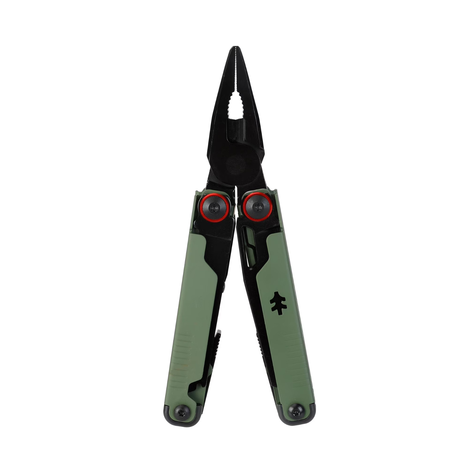 Swiss Tech 17 in 1 Multitool Knife with AUS 8 Steel Blade Scissors and Saw, FDE