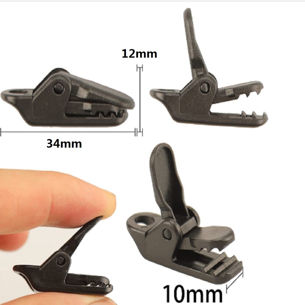 60xReusable Alligator Camping Tent Awning Tarp Clips Fixed Clamp Crocodile Clip