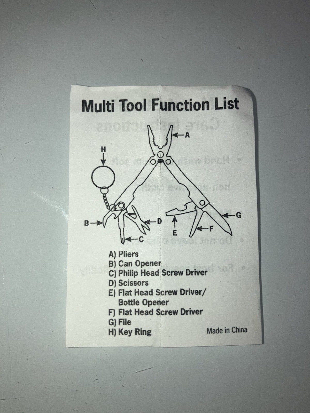 Stainless Steel Mini Multi-tool Keychain With Carrying Case
