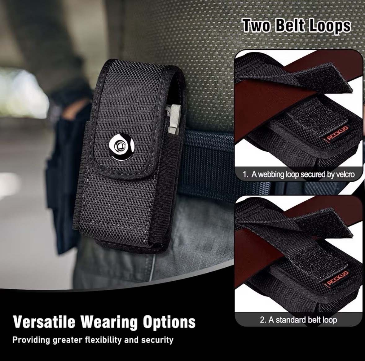 Multitool Sheath for Leatherman EDC Belt Organizer Tool Holster Pouch, Black