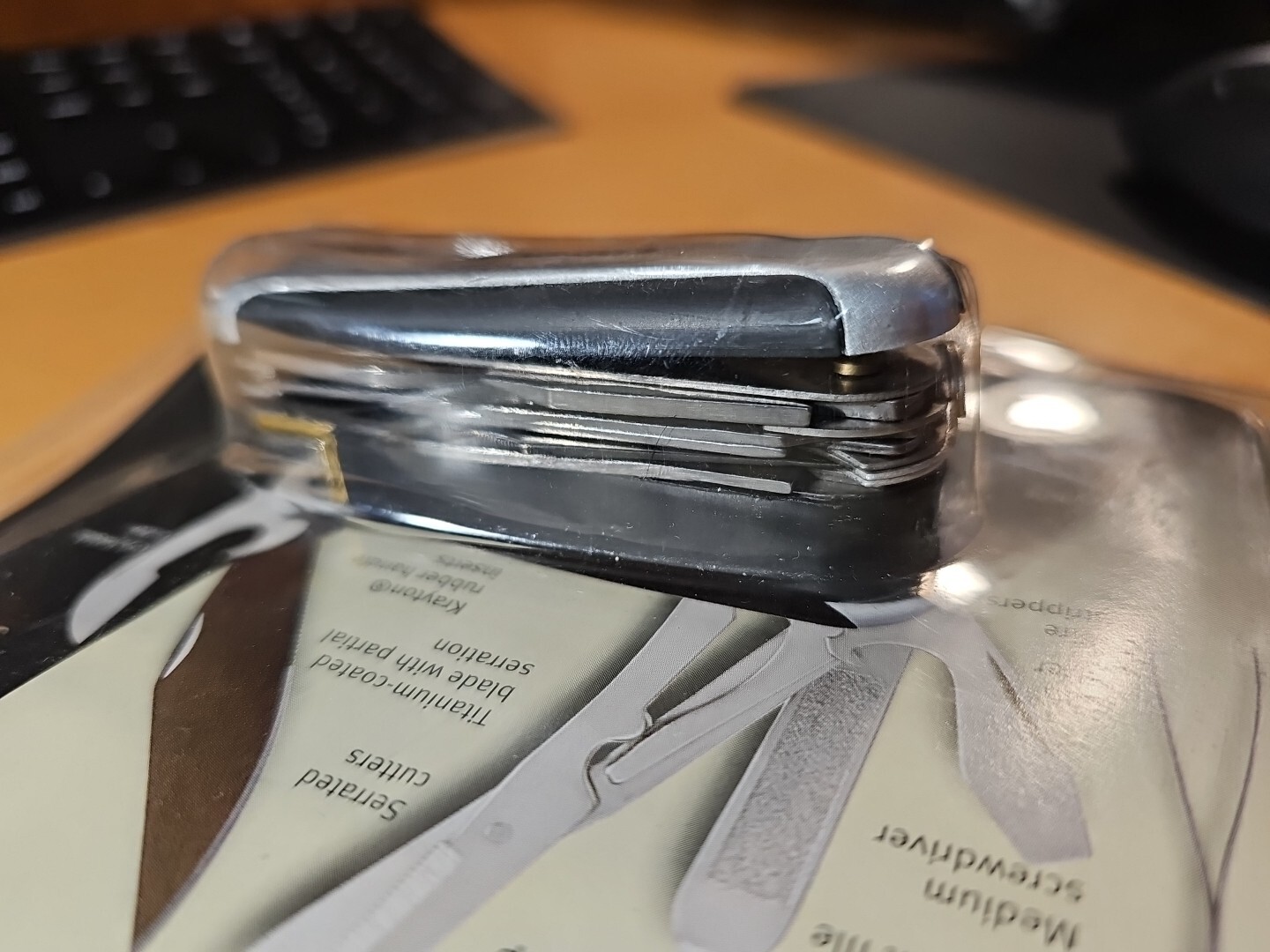 EDDIE BAUER Camping/Hiking Survival Multi Tool Pocket Knife With Compass & Case