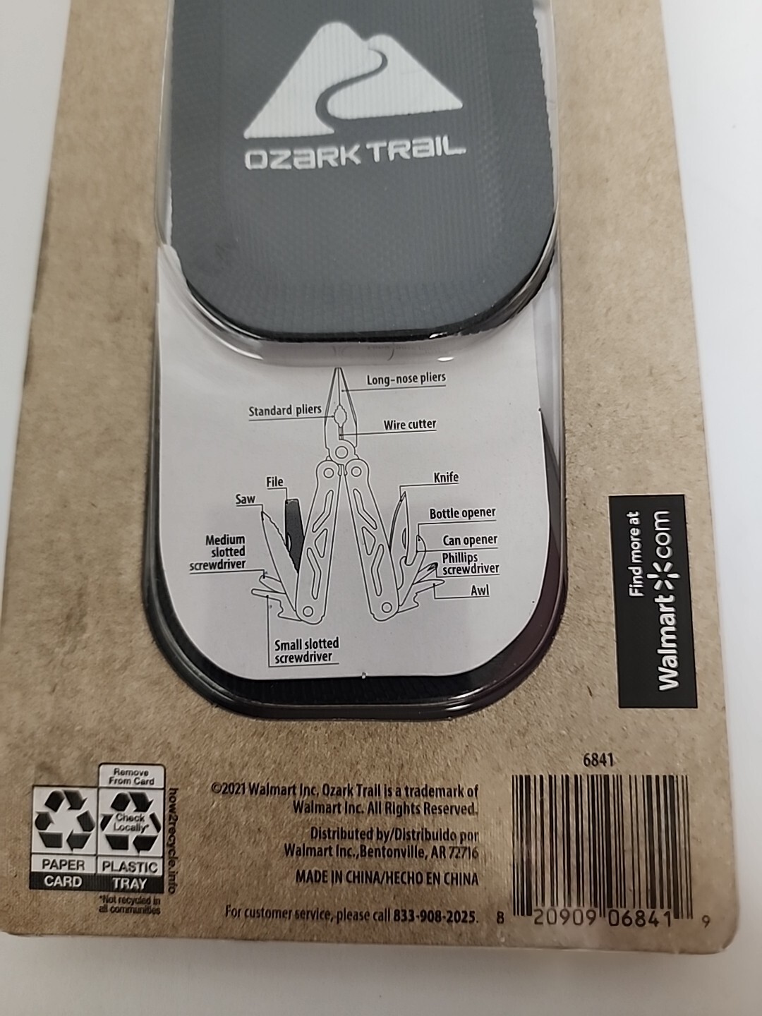 Ozark Trail 12-In-1 Multi-Tool with Sheath Hiking Outdoors Pocket Knife Camping