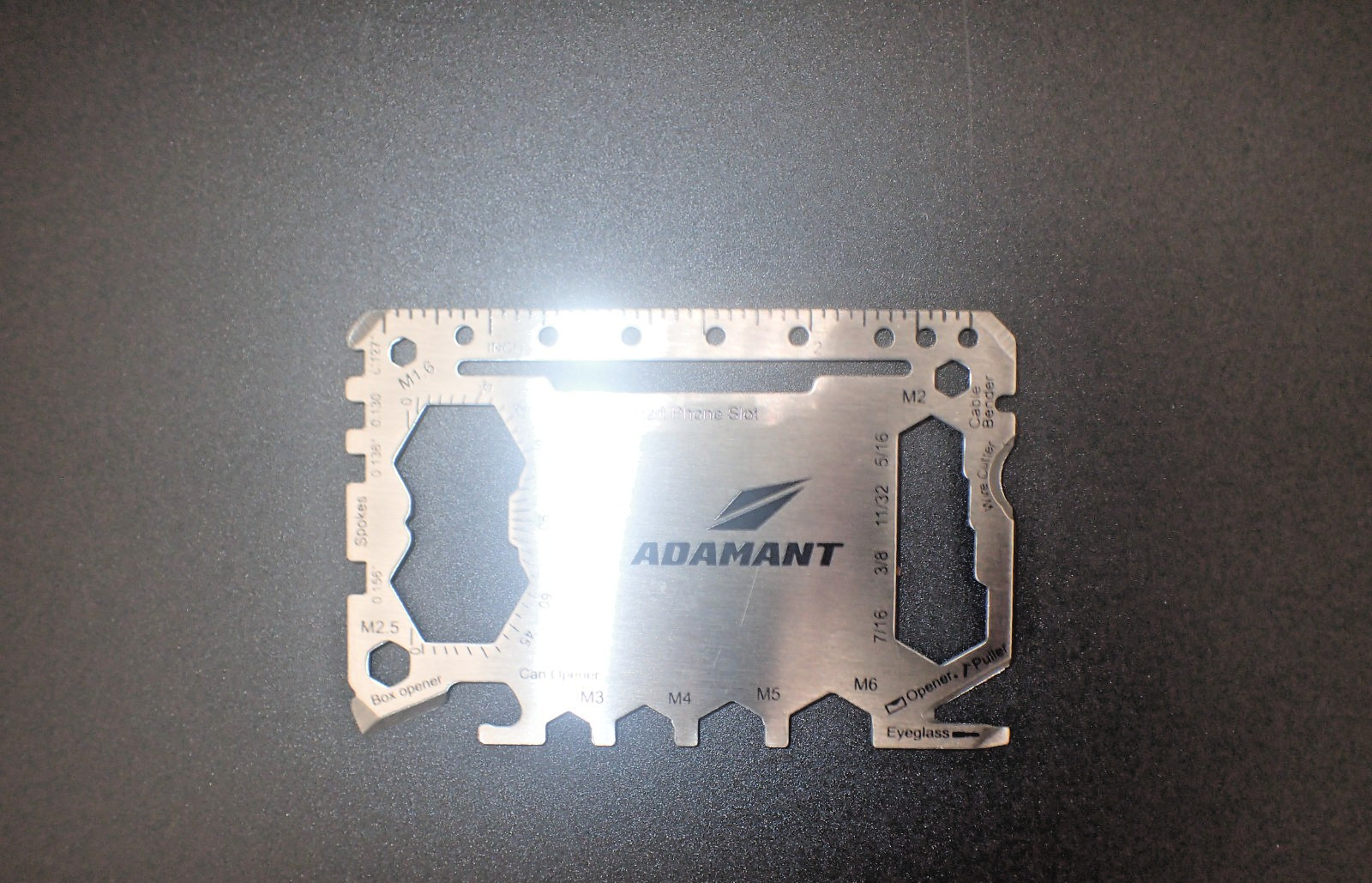 Adamant 25-in-1 SteelLite Compact Multi-Tool Card Wallet-Sized Survival Tool Sta