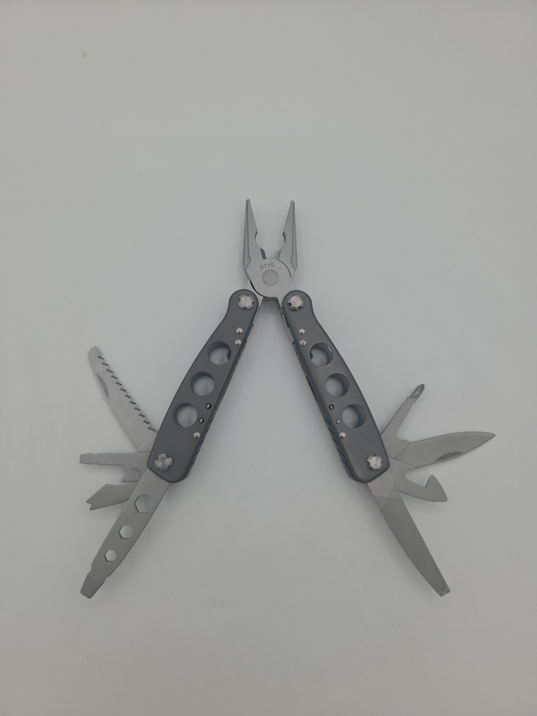 Schrade ST10 Tough Tool 15-in-1 Multi-Tool Pliers Pocket Knife Saw Hex Wrench