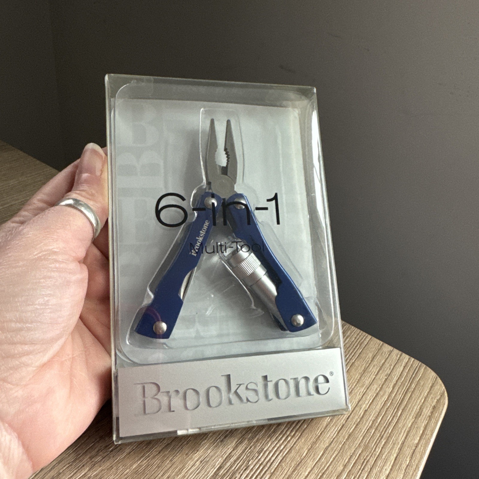 Brookstone Multi-Tool 6-in-1 Blue Brand New Sealed In Box