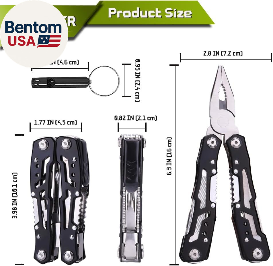 14 in 1 Multitool Pliers Gives One Whistle as a Gift, Professional Pocket Pliers