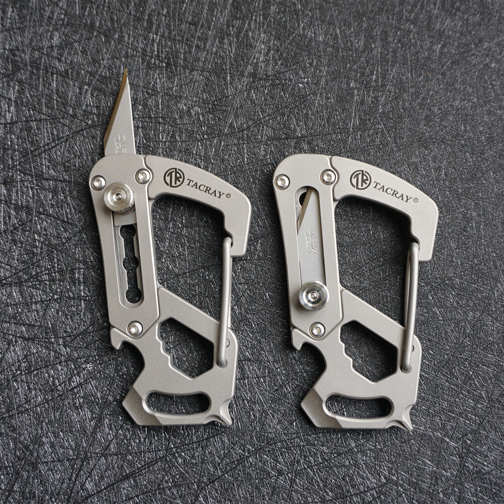 Titanium Alloy Keychain EDC Multifunction Tool Wrench Screwdriver Bottle Opener