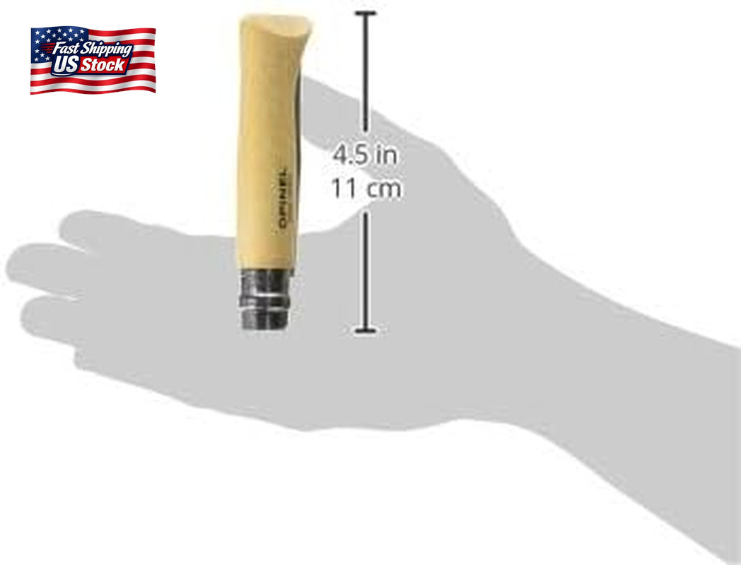 OPINEL No. 08 Stainless Steel Alpine Sheath Box Set, INOX Number 8 Stainless Ste