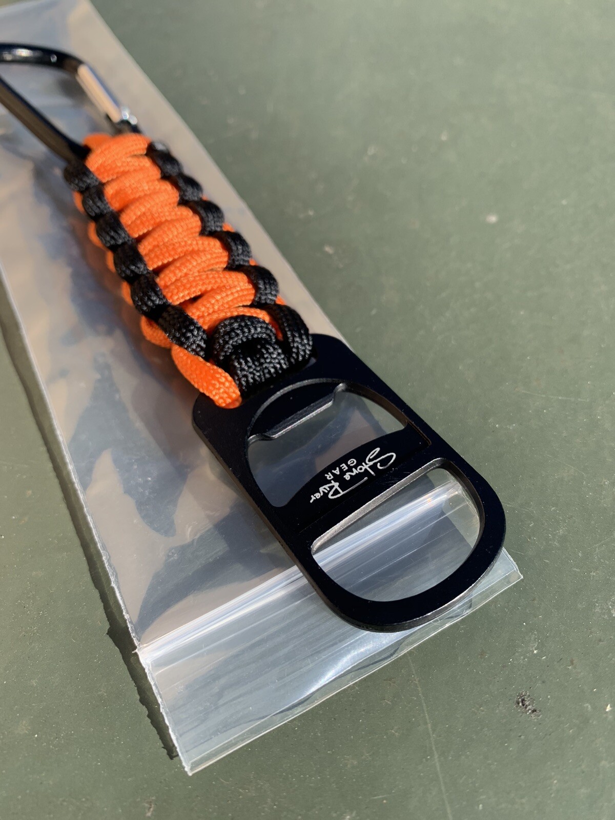 NEW Stone River Gear Paracord Key Chain With Bottle Opener & Carabiner Keychain