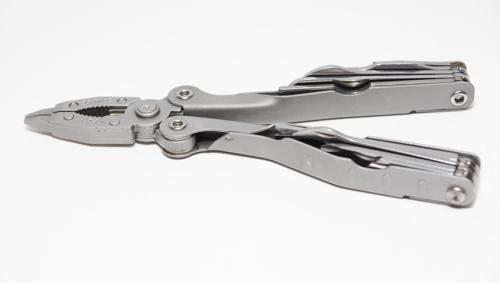 Schrade Tough ST1 Multi-Tool w/ Leather Holster, 21 Function, Made in USA