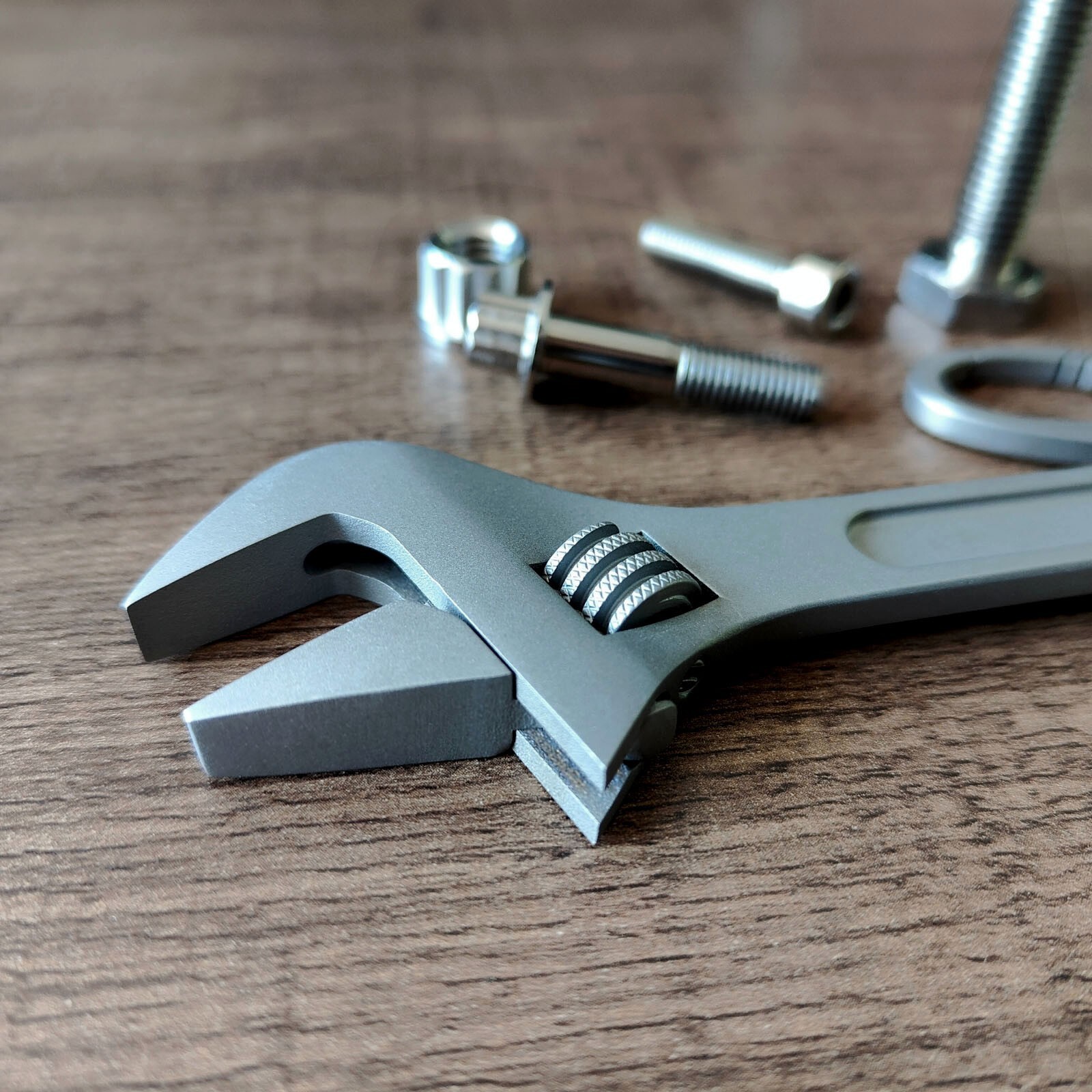 Titanium Wrench Adjustable Wrench Metal Wrench Multi-Tool Ti EDC Wrench