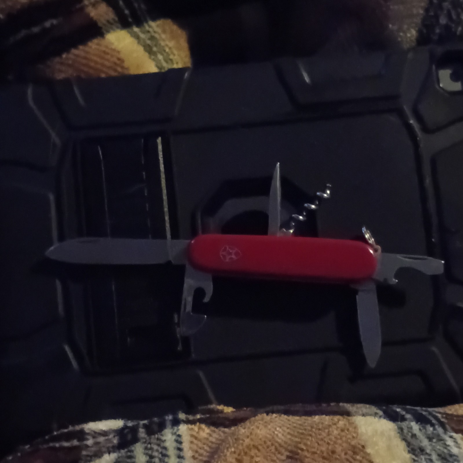 Imperial SchradeTinker Swiss Army Multi-Tool Knife Red, 8 Tool Corkscrew Opener