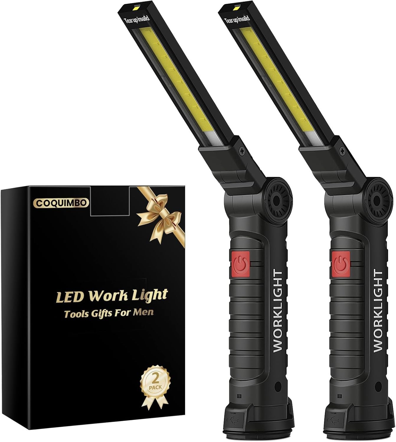 Tool Fathers Day Dad Gifts for Men Him Husband, Rechargeable LED Work Light B…