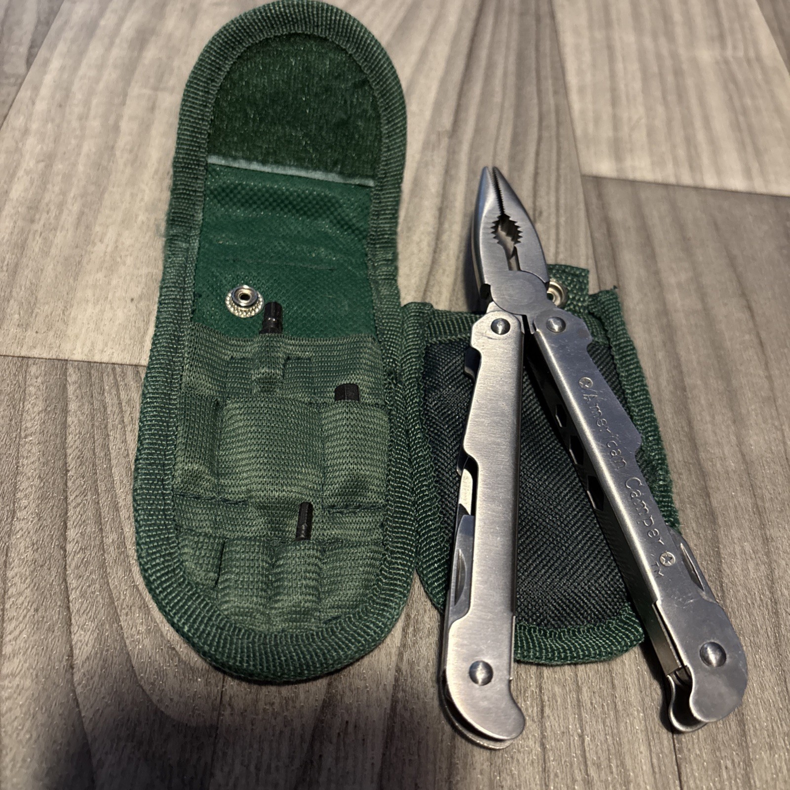 American Camper Stainless Steel Camper’s Multi Tool Kit w/ Bits & Carrying Case