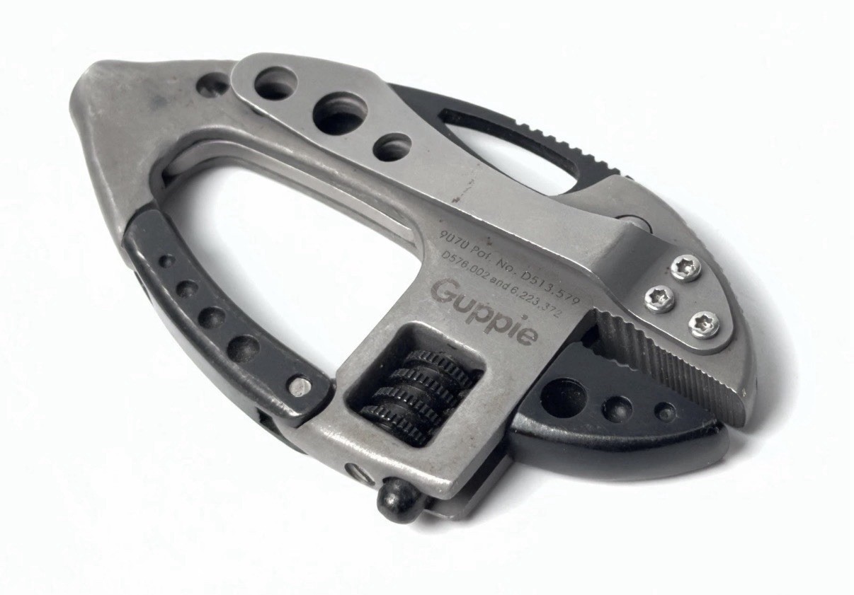 CRKT Guppie Multi-Tool Knife Adjustable Wrench Gray Black Stainless Steel