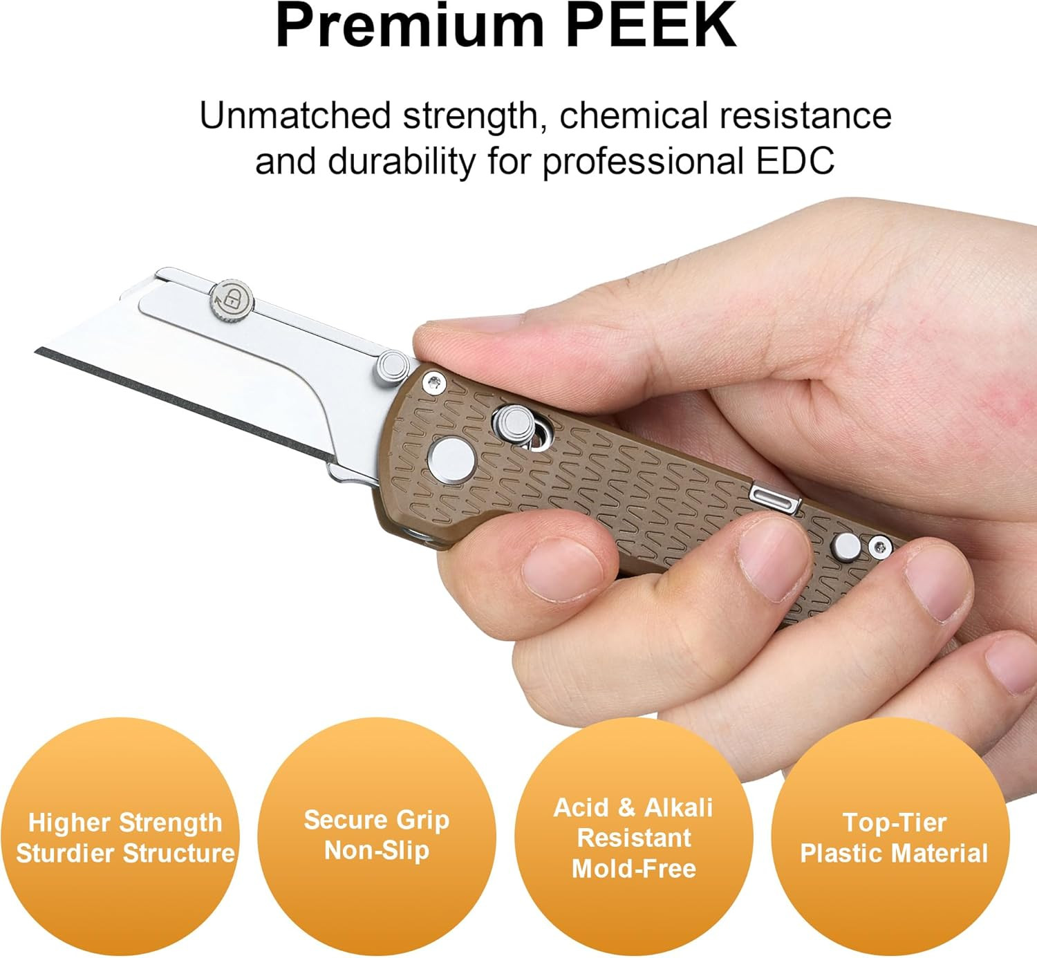 OKNIFE U1 Pro Multitool Folding Utility Knife with Folding Screwdriver, Quick Ch