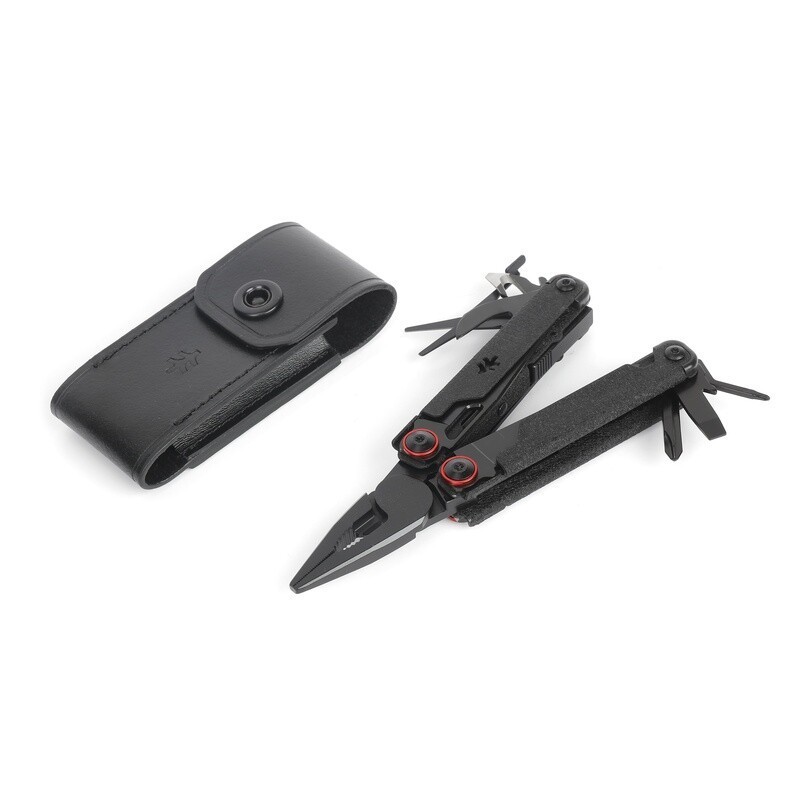 17 In 1 Multi Tool AUS 8 Steel Pliers Scissors Knife W/ Leather Sheath Non Slip