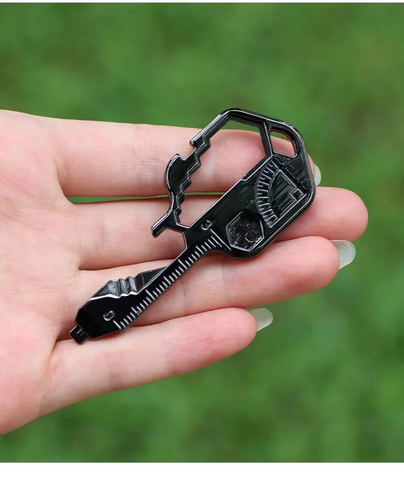 24 in 1 Multifunction Key Tool Combination Stainless Steel Pendant Mini Portable