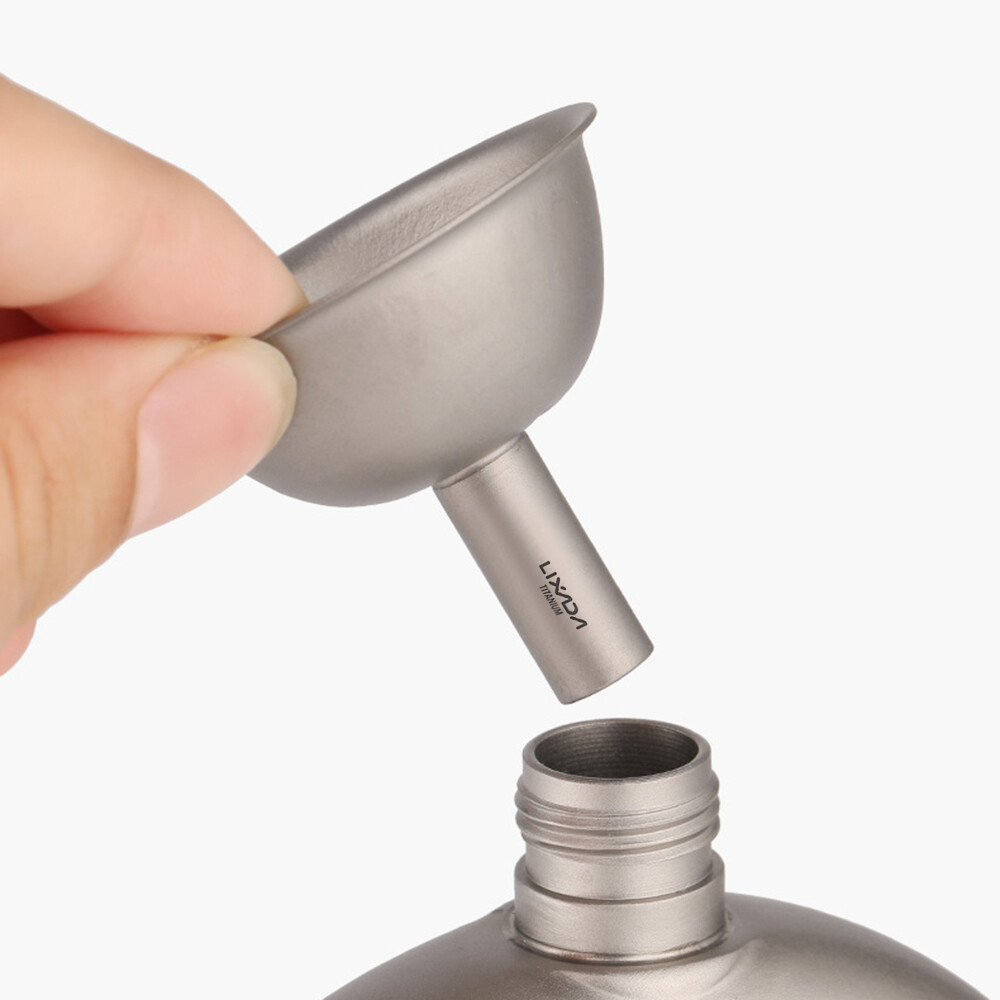 Lixada Titanium Funnel Wine Liquid Filling Funnels for Bottles Flasks Containers