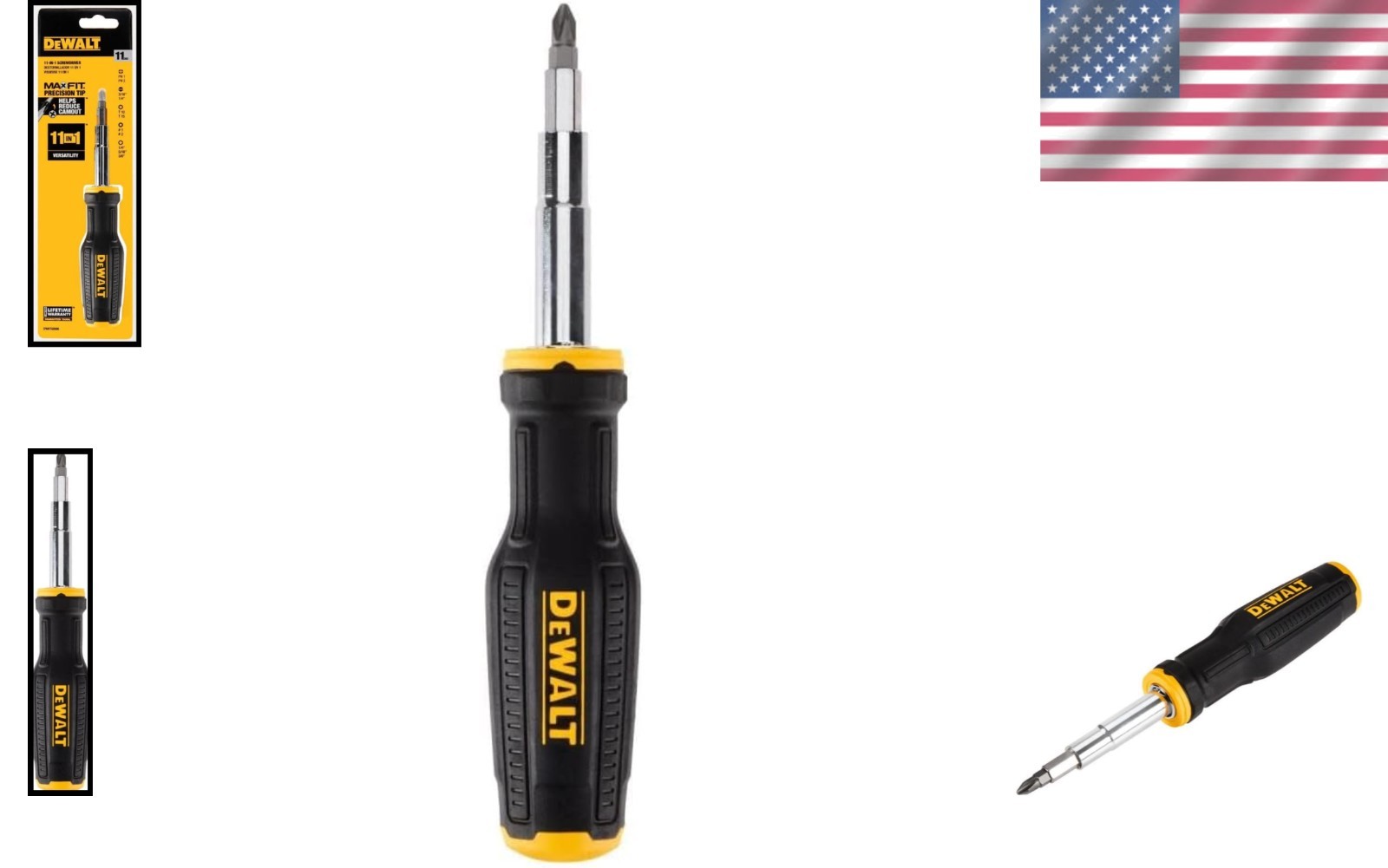 DW MAXFIT 11-in-1 Elegant Portable Tool – Ergonomic Black Stainless Steel