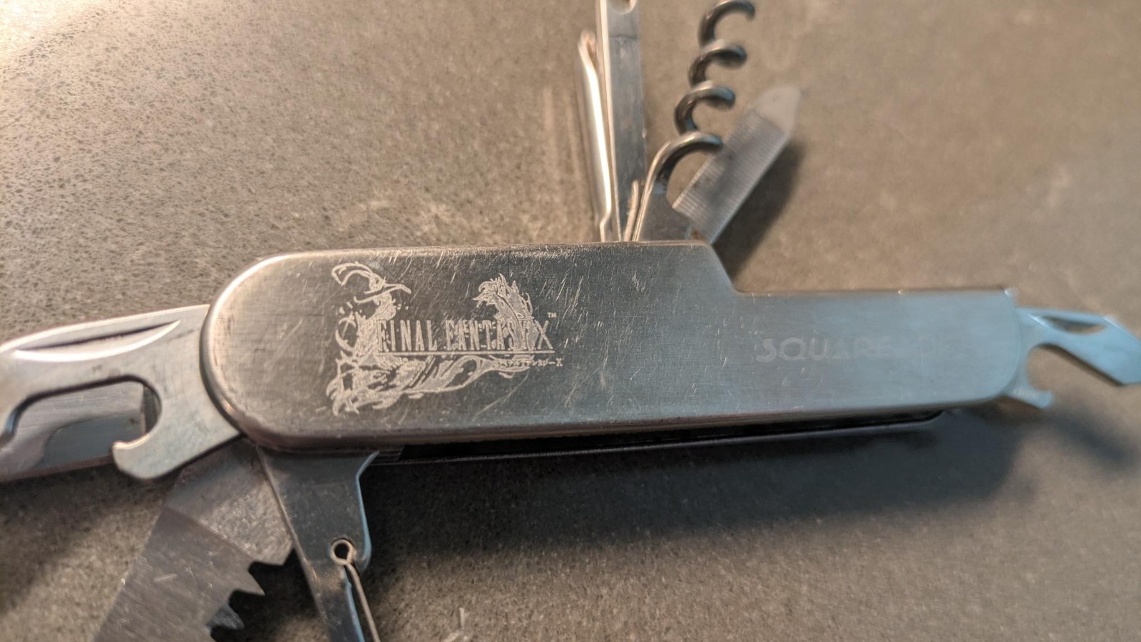 Final Fantasy X Stainless Steel Multi Tool Pre-Merger Squaresoft Employee Only