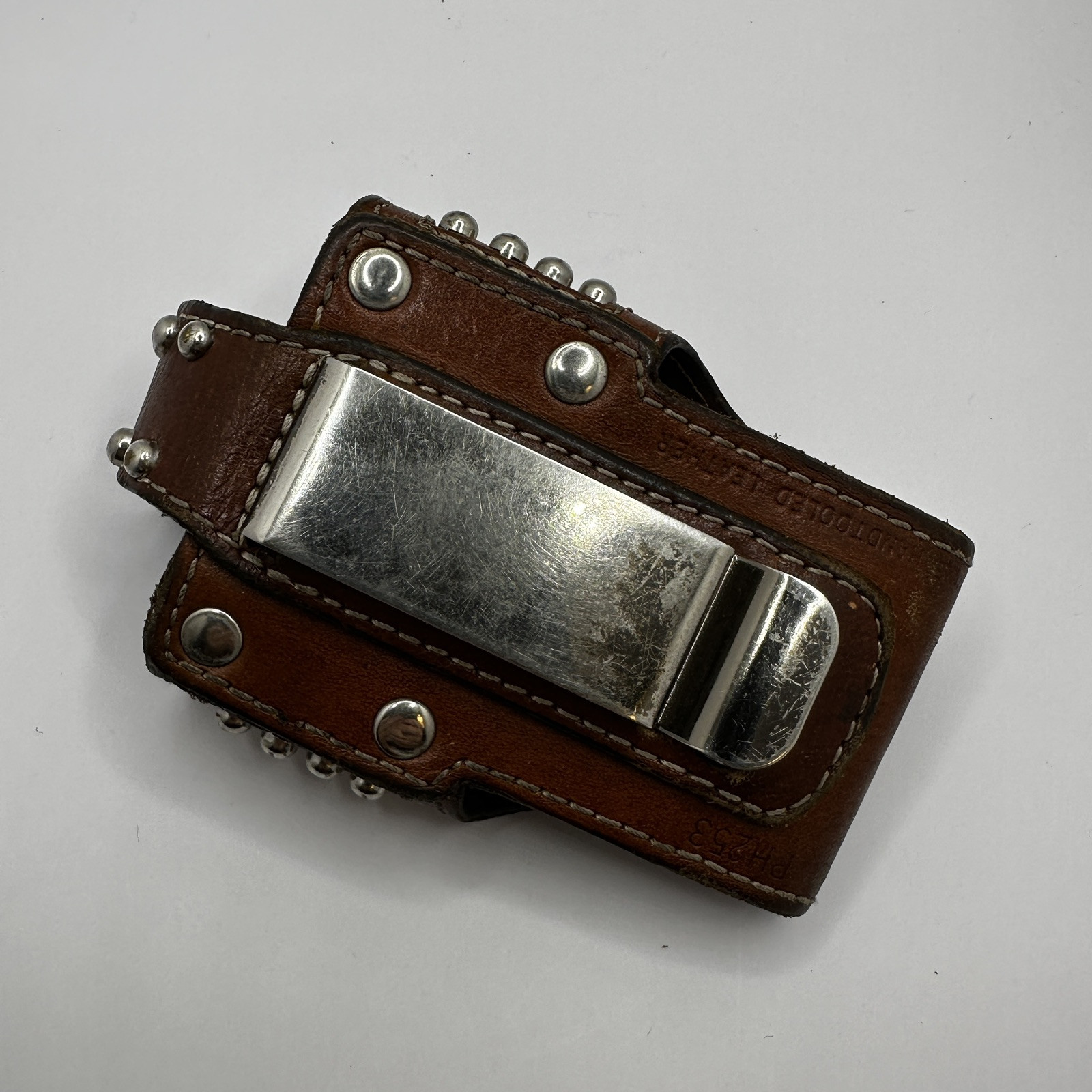 Rare Leather Sheath Handmade With Turquoise & Lots Of detail