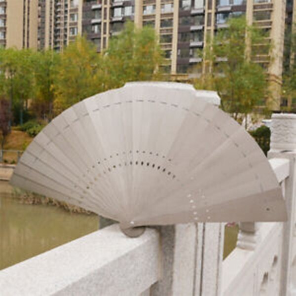 Tactical Full Titanium Alloy Folding Fan Martial Arts Portable Kung Fu Fan Tools