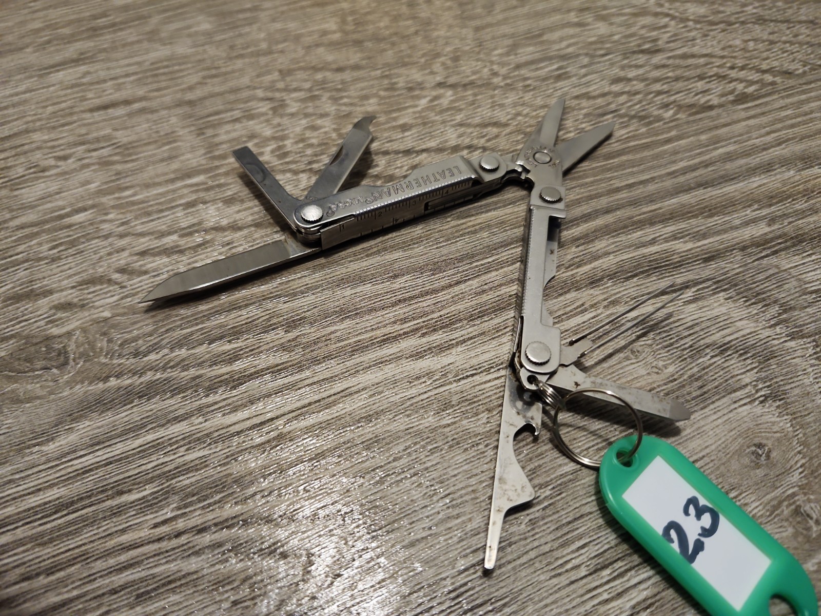 Leatherman Micra Multitool – Stainless Steel, Used, Good Condition