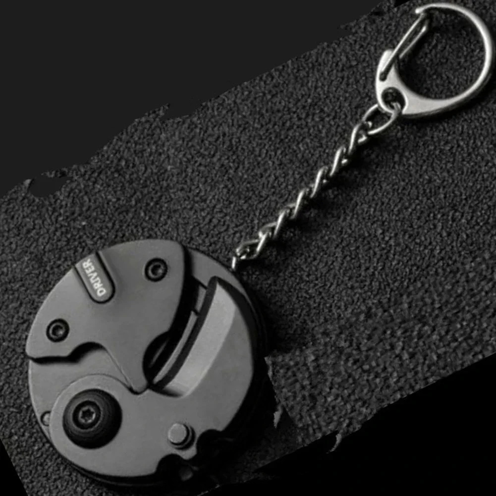 EDC Keychain Multi Tool Screwdriver Hex Key Pocket Folding Utility Tool