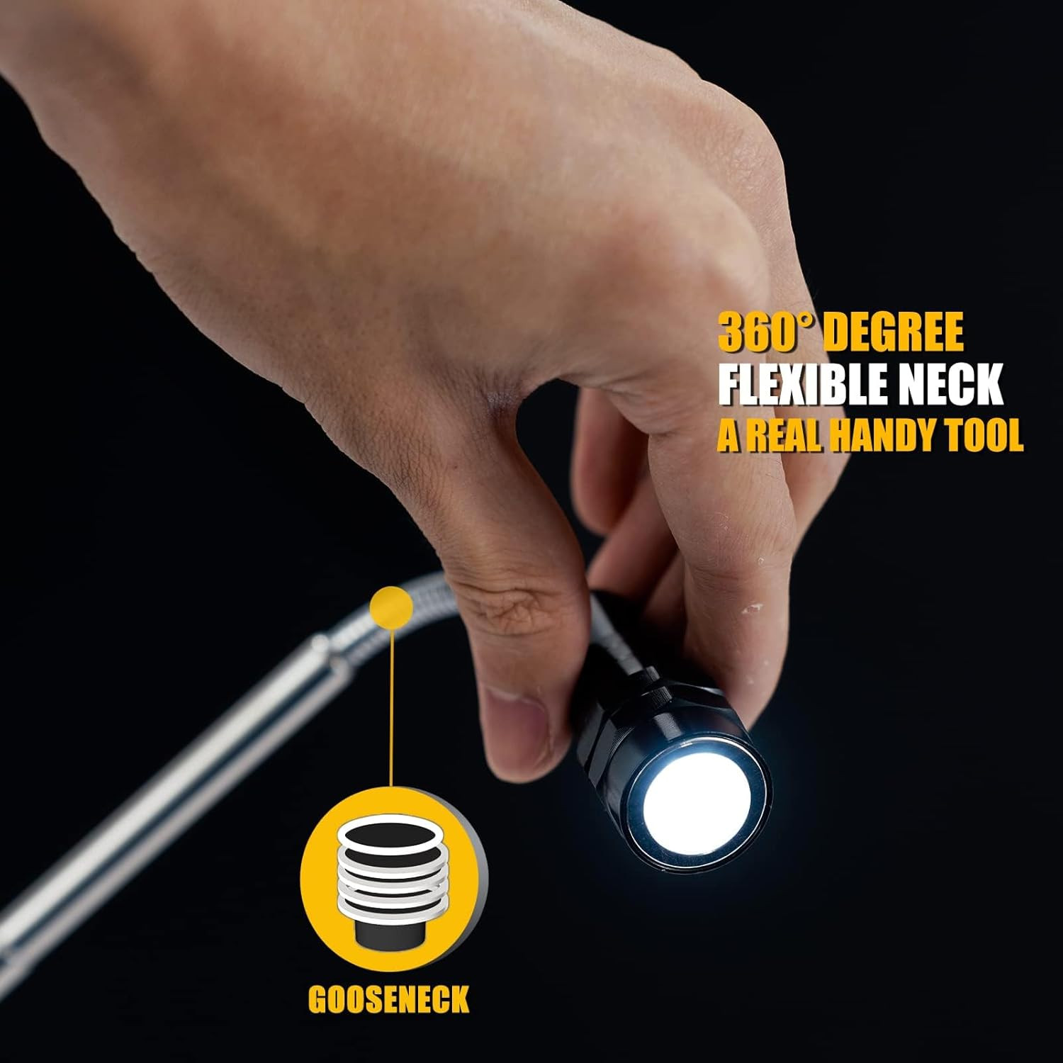 Magnetic Pickup Tool, Gifts for Men, Telescoping Magnet Flashlight, Mens Gifts,