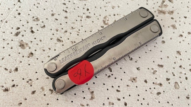Leatherman KICK Stainless Steel Silver &Grey Multi Tool Pliers,Knife,Opener Bott