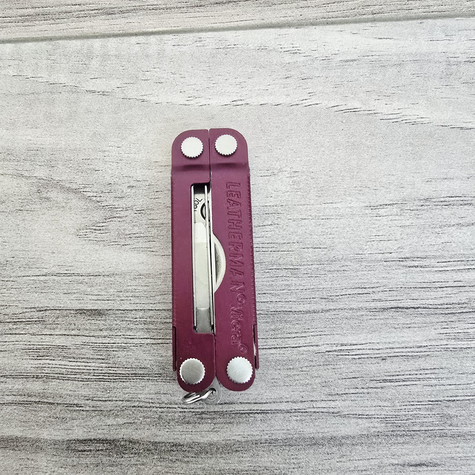 Leatherman Micra Multi-Tool Knife Scissors Key Ring Cherry Red