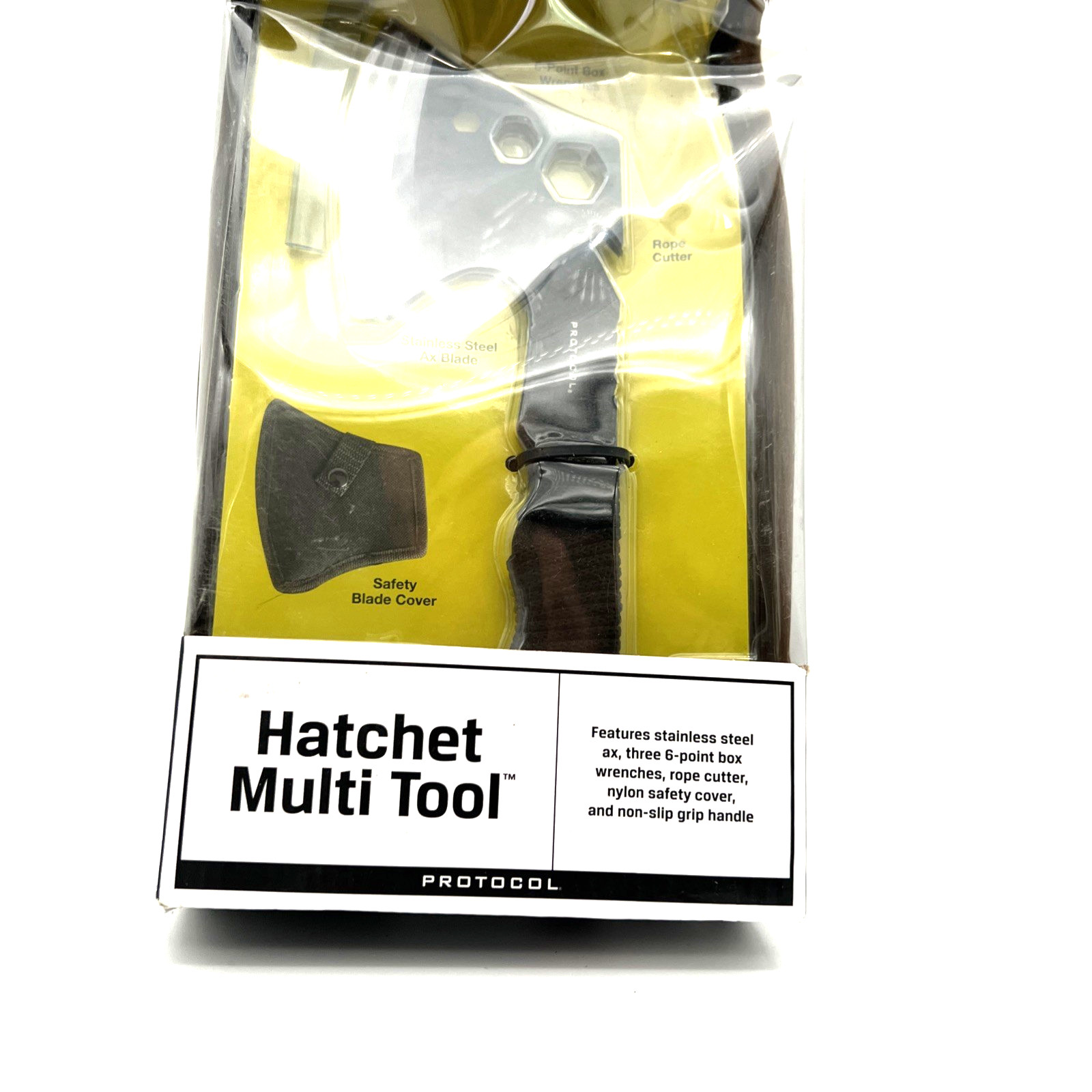 Protocol 5-in-1 Hatchet Multi-Tool Black Ax/Wrench Stainless steel