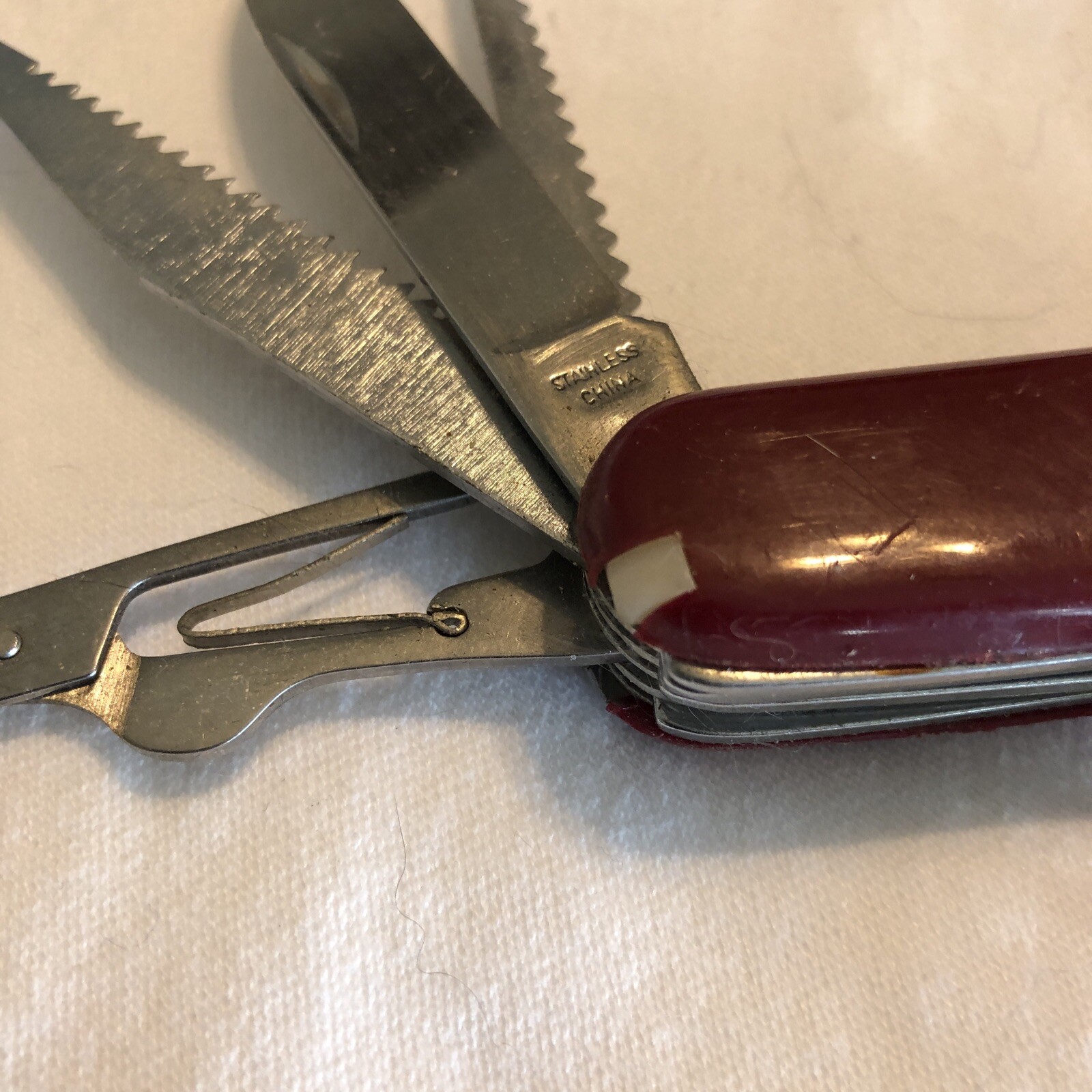 Stainless Steel Multi Tool Pocket Knife – 11 Tools including knife, saw, awl,etc