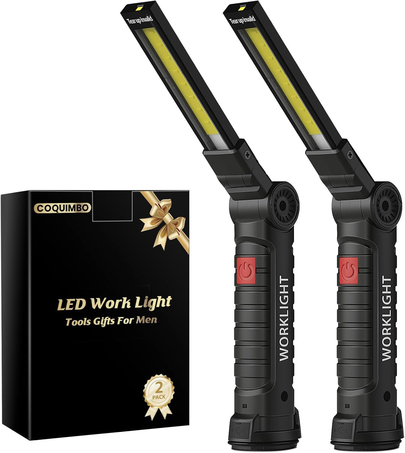 Coquimbo Tool Gifts for Men Dad Husband, Rechargeable LED Work Light BBQ Grill A