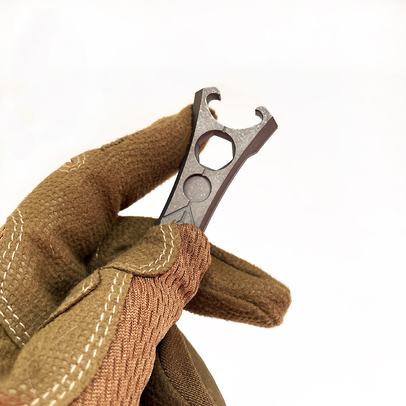 Titanium alloy crowbar multifunctional tool outdo bottle opener hexagonal wrench