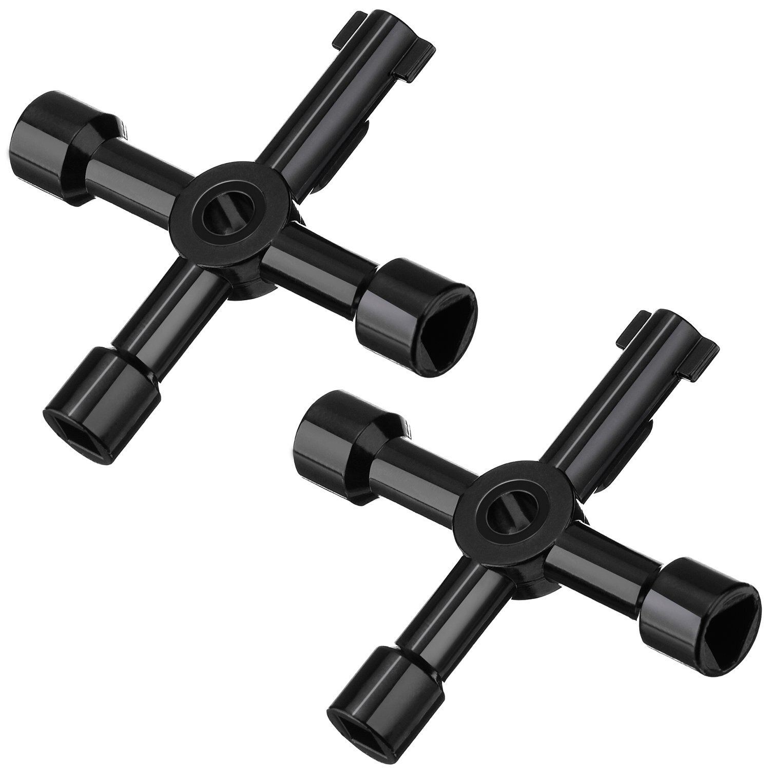 2Pcs 4-Way Multi-Functional Utilities Key for Electric Water Gas Meter Box