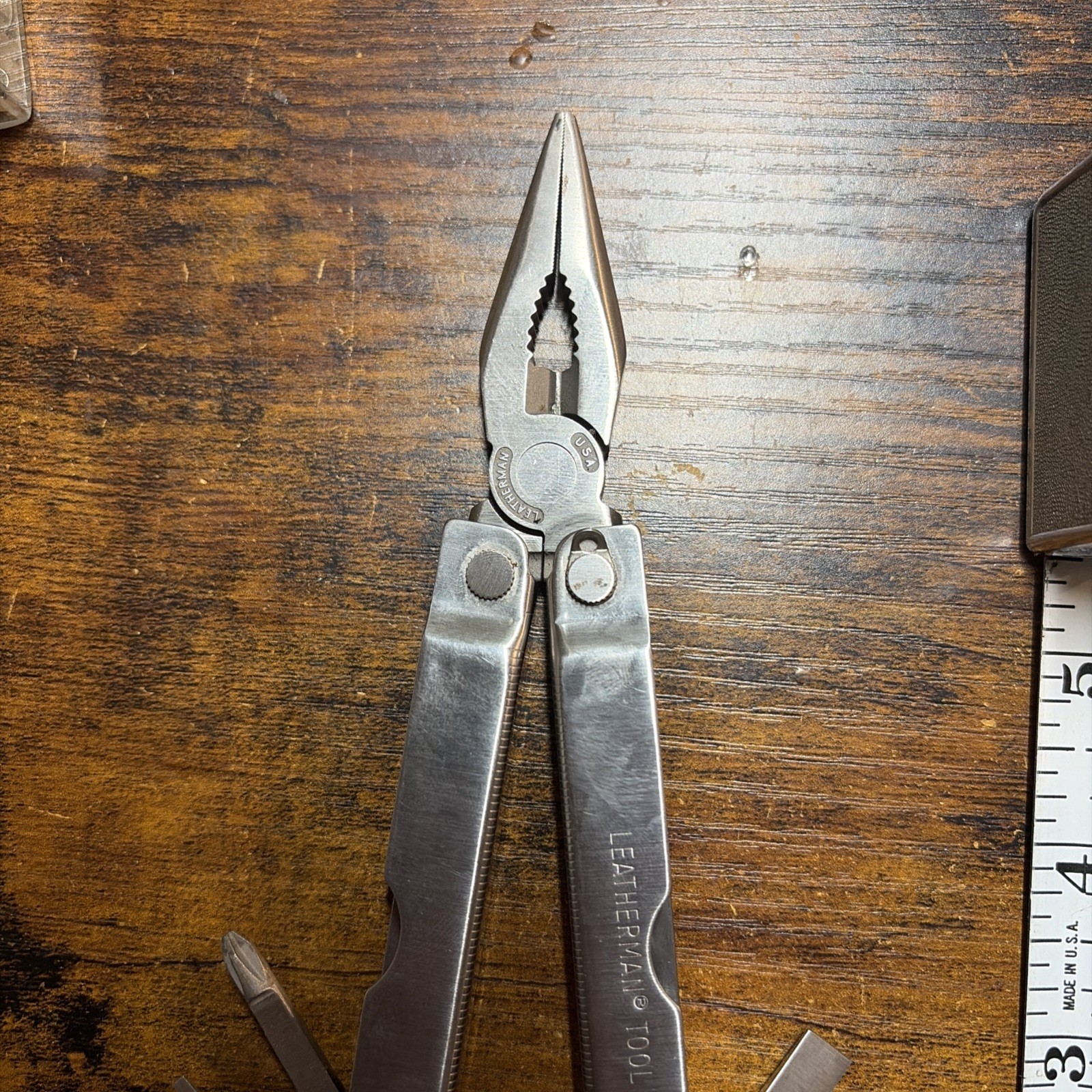 Leatherman Tool Multi-Tool Stainless Steel Silver/Black Sheath Plier Knife File