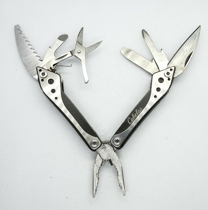 Cabelas Small Multi-Tool /Green, Orange, Purple, Silver, Red, Teal, Black, Pink