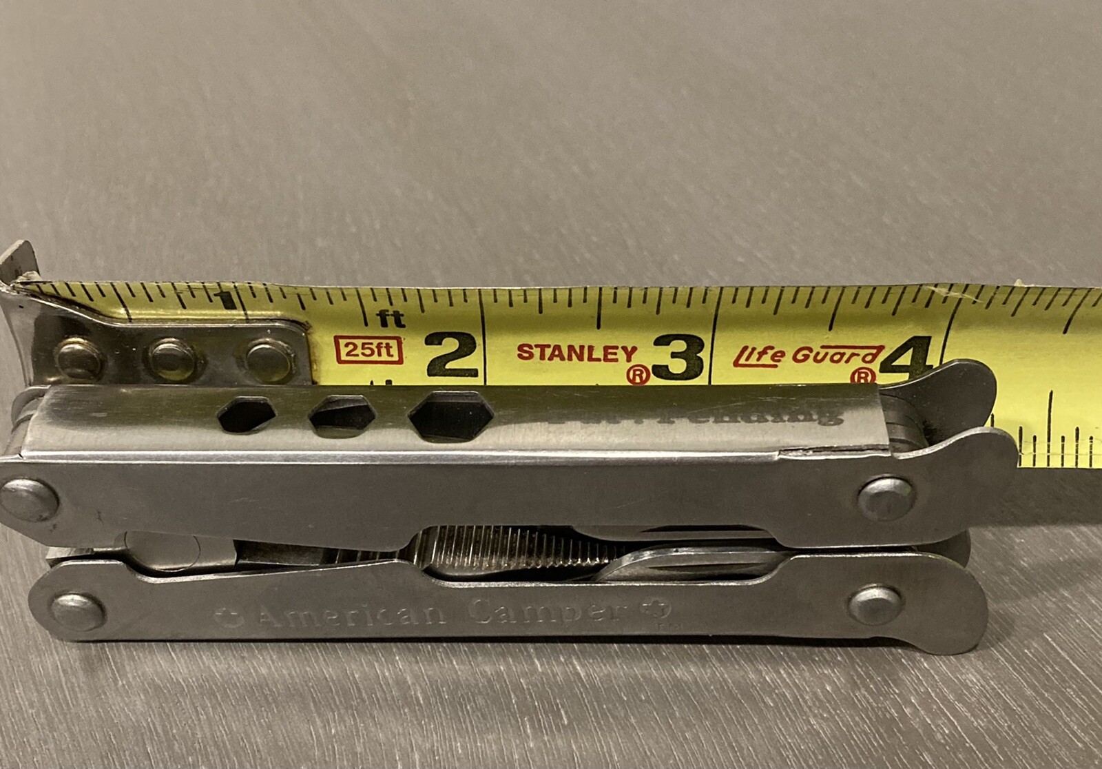 American Camper Stainless Steel Folding Multi Tool Pocket Knife Pliers Saw