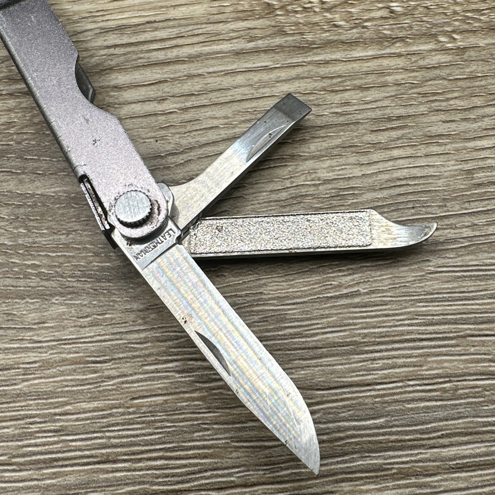 Leatherman Micra Multi Tool Gray Sharper Image Branded