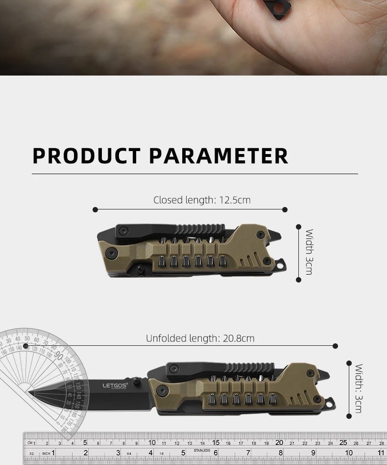 Survival Multi Purpose Tool EDC Function Knife Bugout Multifunction Multipurpose