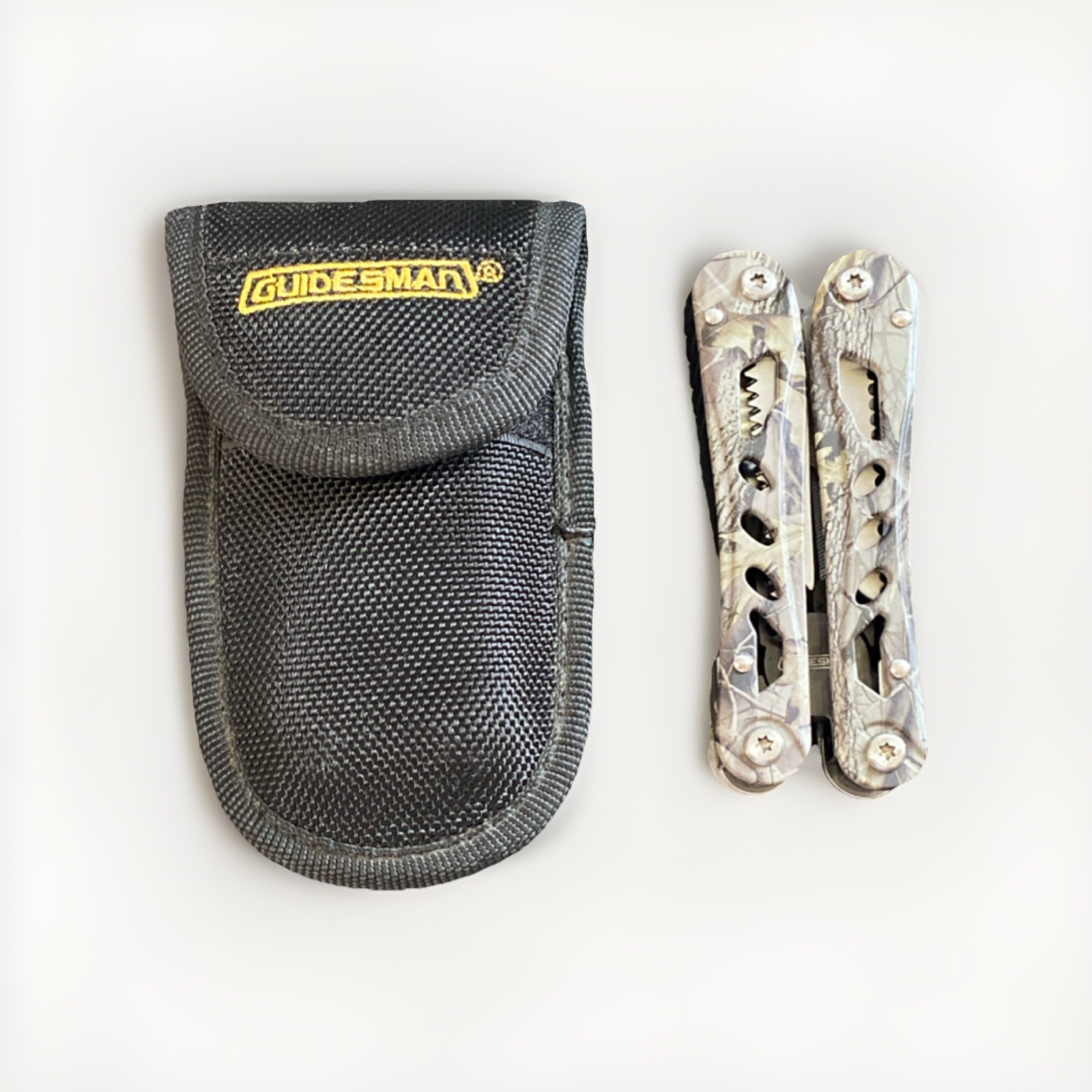 Guidesman Multi-Tool Camo 10-in-1 Pliers Pocket Knife With Sheath