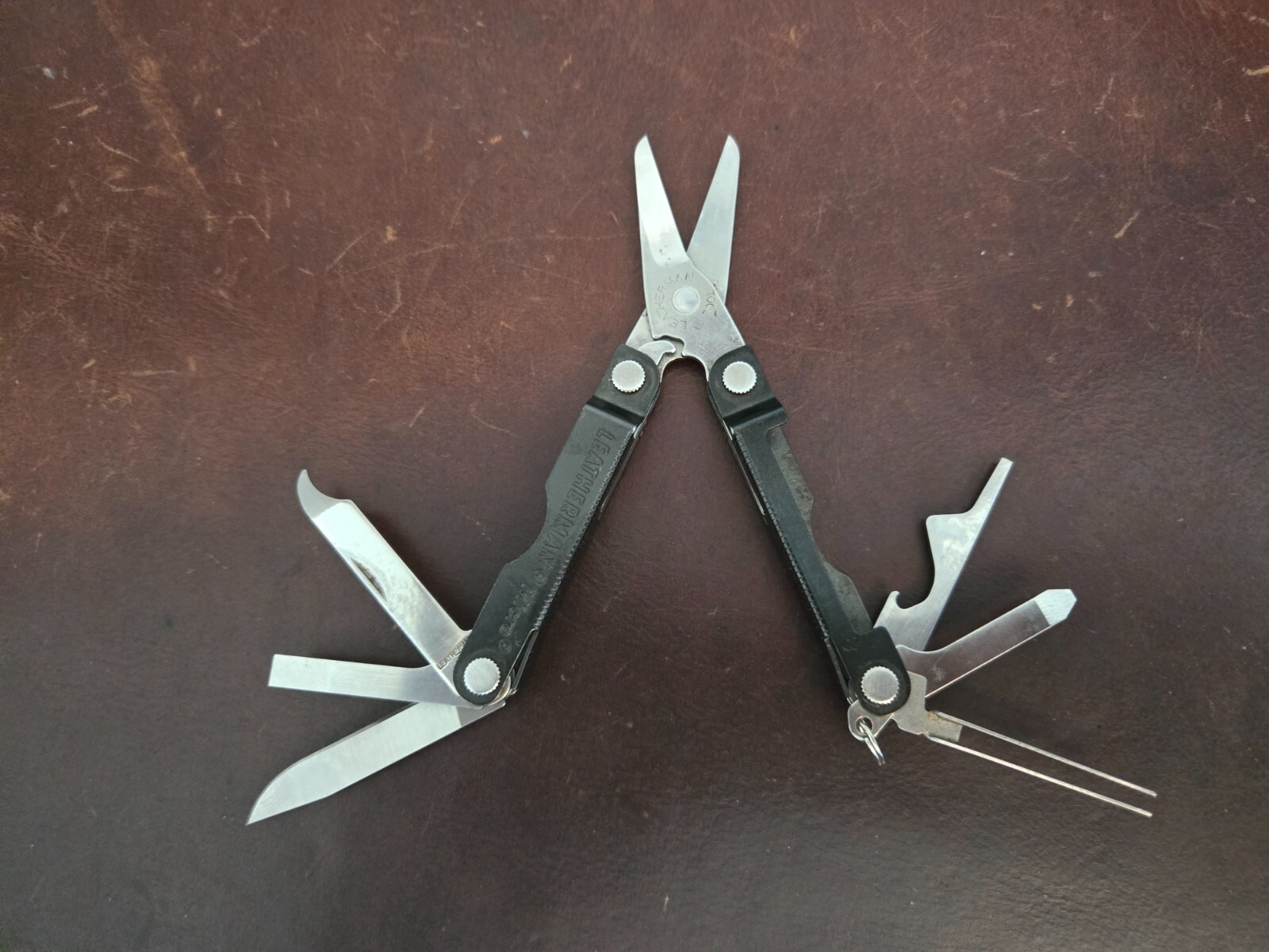 Vintage Leatherman Micra 30th Yr Anniversary Micra w/ Leather Slip 057k