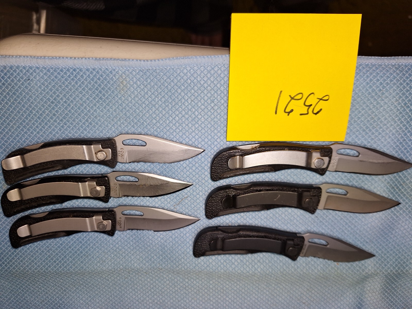 6 Gerber 425 EZ-OUT JR Pocket Knife lock back U.S.A. Loc 2521