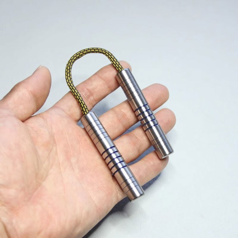 Titanium Alloy Finger Training Tool Pendant EDC Boring Decompression Play Toy
