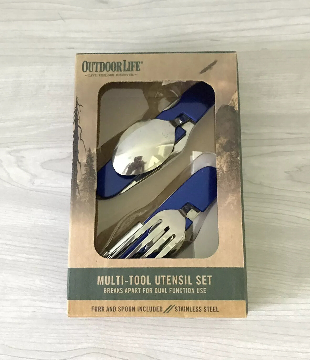 Outdoor Life Multi Tool Utensil Set Stainless Steel New In Box