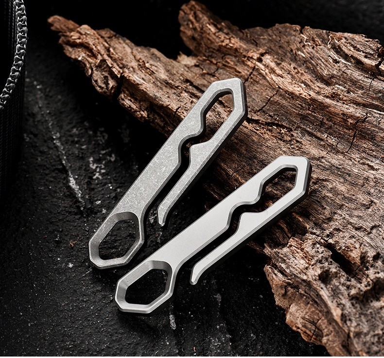 3PACK Titanium Alloy Carabiner Survival EDC Multi Tactical Tools Keychain Buckle